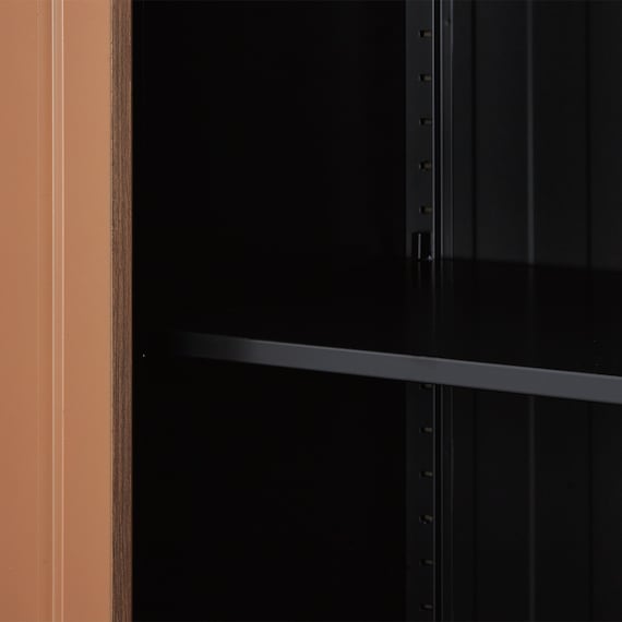 スチール書庫(TSNS2 03N 両開き戸 木目柄WN) 9枚目画像