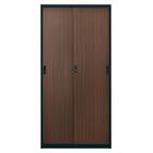 スチール書庫(TSNS3 05N 引き戸 木目柄WN) 3枚目画像