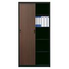 スチール書庫(TSNS3 05N 引き戸 木目柄WN) 7枚目画像