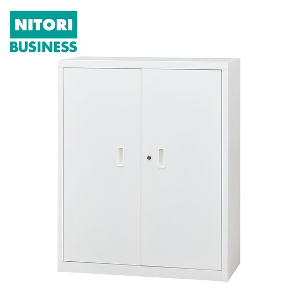 スチール書庫(TSNS3 08N 両開き戸 WH) 1枚目画像