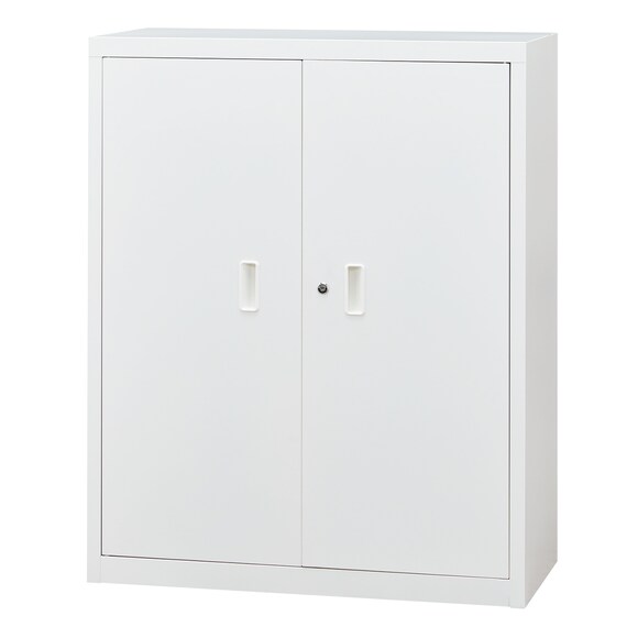 スチール書庫(TSNS3 08N 両開き戸 WH) 2枚目画像