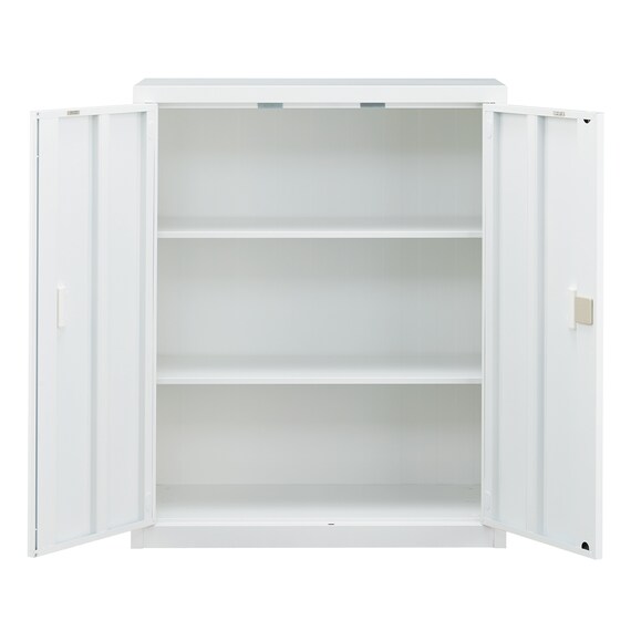 スチール書庫(TSNS3 08N 両開き戸 WH) 7枚目画像