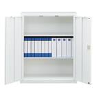 スチール書庫(TSNS3 08N 両開き戸 WH) 8枚目画像