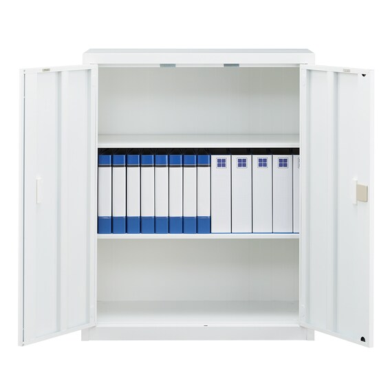 スチール書庫(TSNS3 08N 両開き戸 WH) 8枚目画像