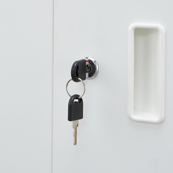 スチール書庫(TSNS3 08N 両開き戸 WH) 11枚目画像