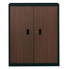 スチール書庫(TSNS3 08N 両開き戸 木目柄WN) 3枚目画像