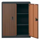 スチール書庫(TSNS3 08N 両開き戸 木目柄WN) 6枚目画像
