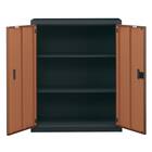 スチール書庫(TSNS3 08N 両開き戸 木目柄WN) 7枚目画像