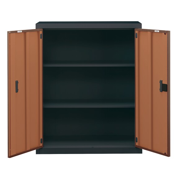 スチール書庫(TSNS3 08N 両開き戸 木目柄WN) 7枚目画像