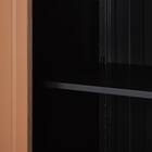 スチール書庫(TSNS3 08N 両開き戸 木目柄WN) 9枚目画像