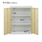 スチール書庫(TSNS3 08N 両開き戸 木目柄WN) 14枚目画像