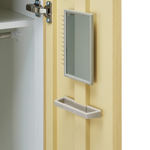 3人用スチールロッカー(TSYG-03 ORM アウトセットタイプ 木目柄OAK) 9枚目画像