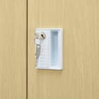 3人用スチールロッカー(TSYG-03 ORM アウトセットタイプ 木目柄OAK) 11枚目画像