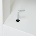 3人用スチールロッカー(TSYG-03 ORM アウトセットタイプ 木目柄OAK) 13枚目画像