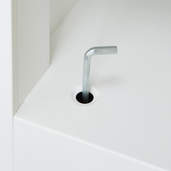 3人用スチールロッカー(TSYG-03 ORM アウトセットタイプ 木目柄OAK) 13枚目画像