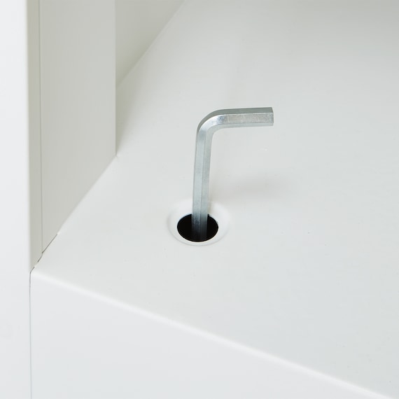 3人用スチールロッカー(TSYG-03 ORM アウトセットタイプ 木目柄OAK) 13枚目画像