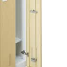 4人用スチールロッカー(TSYG-04 ORM アウトセットタイプ 木目柄OAK) 10枚目画像