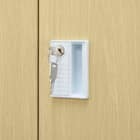 4人用スチールロッカー(TSYG-04 ORM アウトセットタイプ 木目柄OAK) 11枚目画像