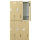 6人用スチールロッカー(TSYG-06 ORM アウトセットタイプ 木目柄OAK) 6枚目画像