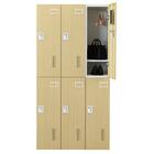 6人用スチールロッカー(TSYG-06 ORM アウトセットタイプ 木目柄OAK) 7枚目画像