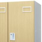 6人用スチールロッカー(TSYG-06 ORM アウトセットタイプ 木目柄OAK) 9枚目画像