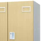 6人用スチールロッカー(TSYG-06 ORM アウトセットタイプ 木目柄OAK) 9枚目画像