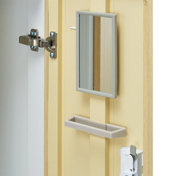 6人用スチールロッカー(TSYG-06 ORM アウトセットタイプ 木目柄OAK) 10枚目画像