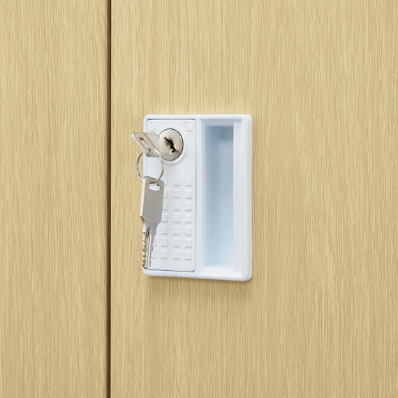 6人用スチールロッカー(TSYG-06 ORM アウトセットタイプ 木目柄OAK) 11枚目画像