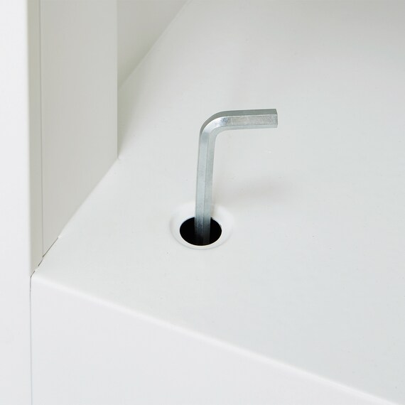 6人用スチールロッカー(TSYG-06 ORM アウトセットタイプ 木目柄OAK) 13枚目画像