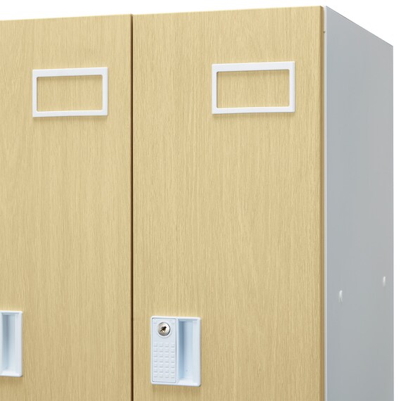 8人用スチールロッカー(TSYG-08 ORM アウトセットタイプ 木目柄OAK) 9枚目画像