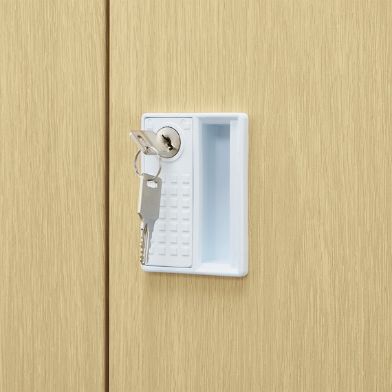 8人用スチールロッカー(TSYG-08 ORM アウトセットタイプ 木目柄OAK) 11枚目画像