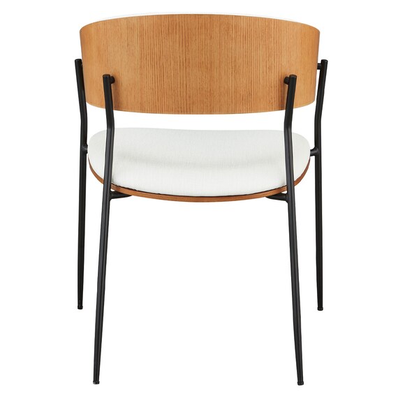 スチール脚チェア(YB2930 #2 LBR/WH) 6枚目画像