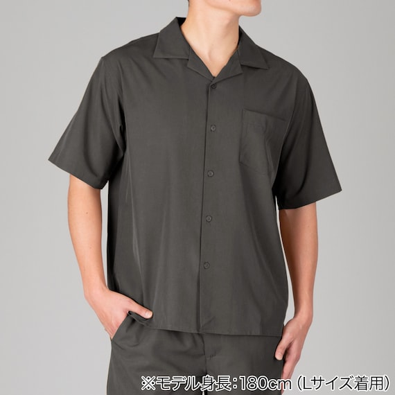 シャツ半袖開襟sarat5S(CGY S)【Neasy】 1枚目画像