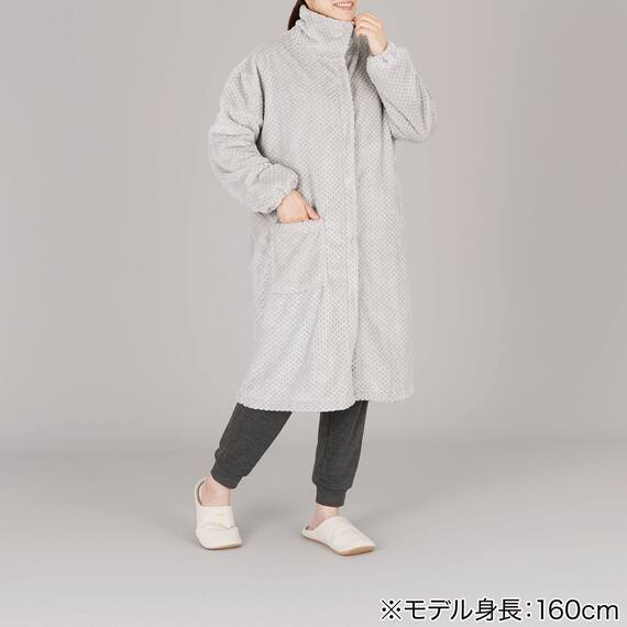 【Neasy】着る毛布 襟付き 105丈(モカ) 1枚目画像