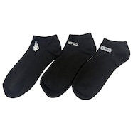 3Pスニーカー刺繍ロゴヒヤロン(BK 25-27cm)【Neasy】