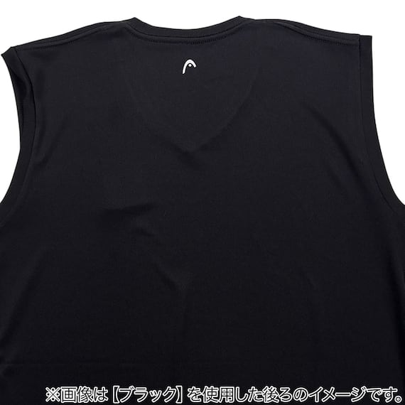 裏ハニカムメッシュノースリーブTシャツ HEAD(WH M)【Neasy】 2枚目画像