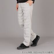 MEN 片面ダウン入りパンツ ロング
