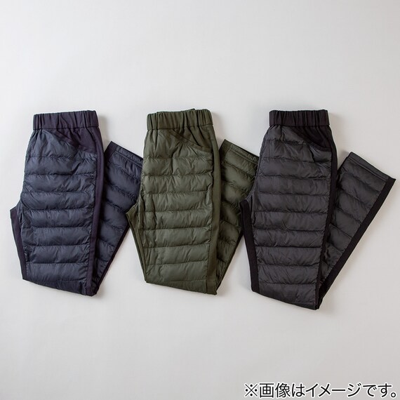 【Neasy】片面ダウンパンツ ショート丈(S KH S) 5枚目画像