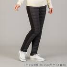 【Neasy】片面ダウンパンツ レギュラー丈(R BK M) 1枚目画像