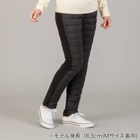 【Neasy】片面ダウンパンツ レギュラー丈(R BK M)