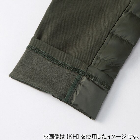 【Neasy】片面ダウンパンツ レギュラー丈(R BK M) 4枚目画像