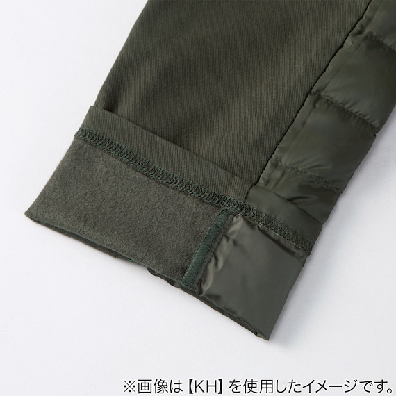 【Neasy】片面ダウンパンツ レギュラー丈(R BK M) 4枚目画像