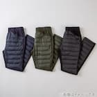 【Neasy】片面ダウンパンツ レギュラー丈(R BK M) 5枚目画像