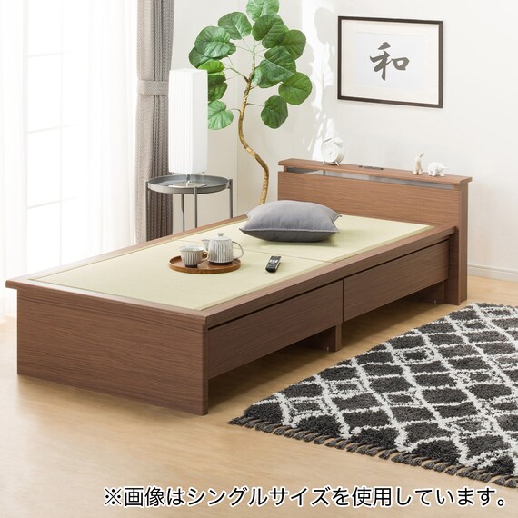 セミダブル畳ベッド(シデンDH C38 MBR) | ニトリネット【公式】 家具 
