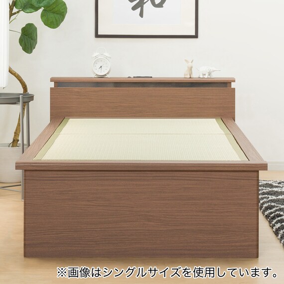 セミダブル畳ベッド(シデンDH C38 MBR) | ニトリネット【公式】 家具 