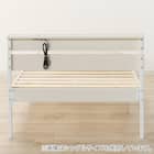 すのこセミダブルベッドフレーム(XB101 WW/WW) 7枚目画像