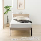 すのこセミダブルベッドフレーム(XB101 LGY/BK) 6枚目画像