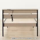 すのこセミダブルベッドフレーム(XB101 LGY/BK) 7枚目画像