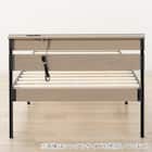 すのこセミダブルベッドフレーム(XB101 LGY/BK) 7枚目画像