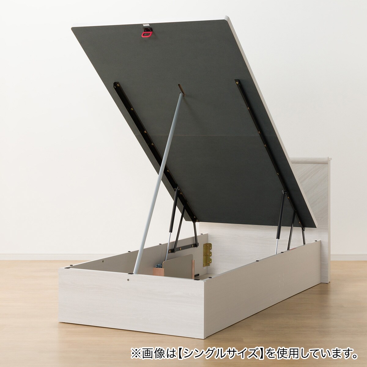 セミダブルベッドフレーム(OP KG フラット 縦開き 深型 WW